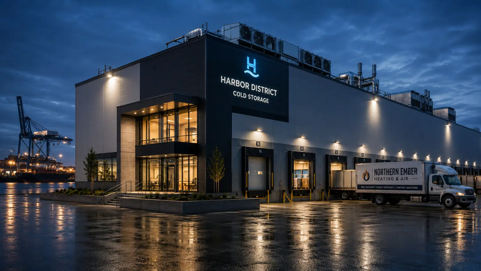 Harbor District cold-storage warehouse